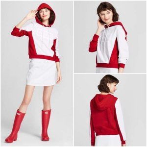 NWT HUNTERxTARGET Color block Hooded Sweatshirt L